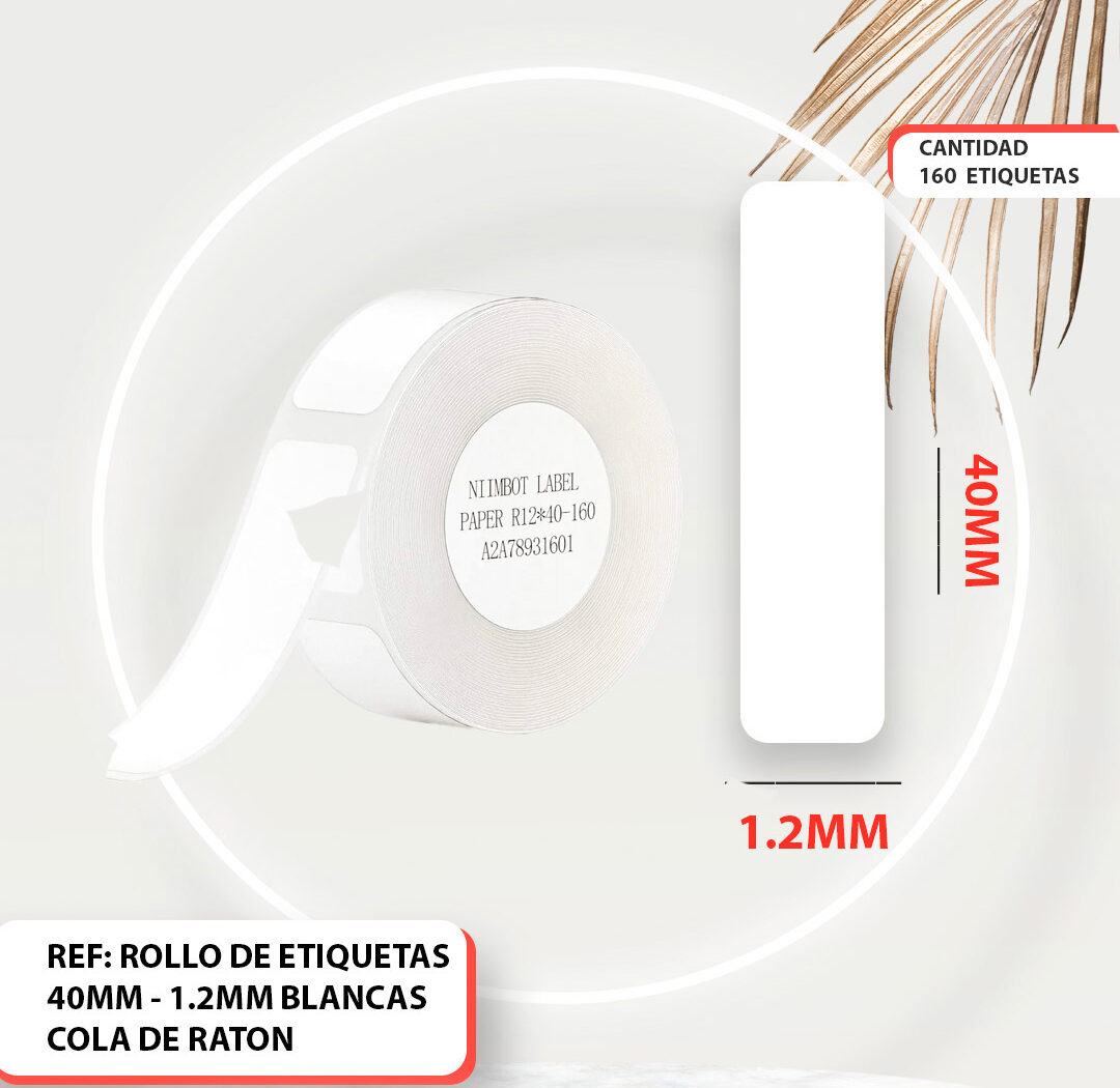 ROLLO NIIMBOT D110/DH11 12MM x 40MM